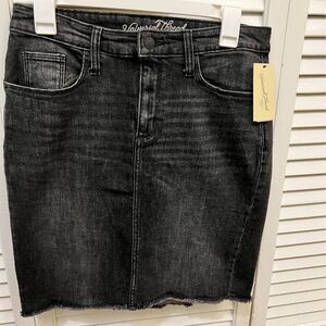Black Denim Skirt Size 8/29 Regular Universal Thread